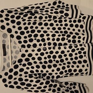 The Limited Black and White Polka Dot Cardigan